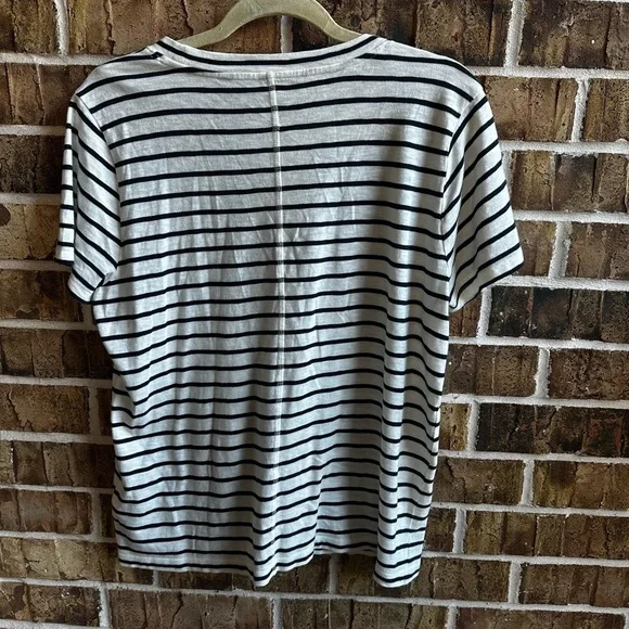 J. Crew Striped T-Shirt - Black and White - Picture 3 of 6